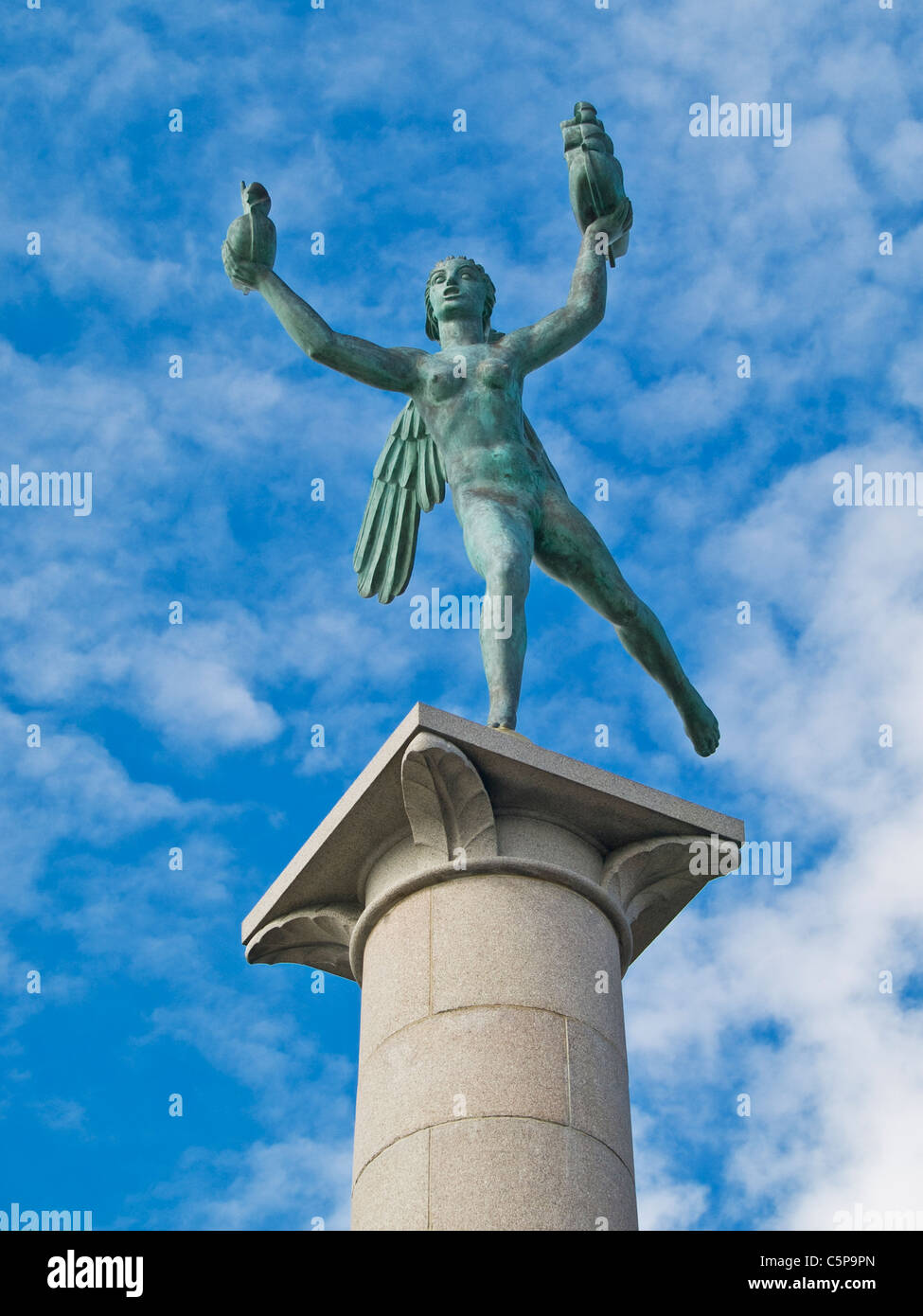 Detail photo of Sailors Monument, Helsingborg Municipality, Skane County, Scania, Sweden, Europe Stock Photo