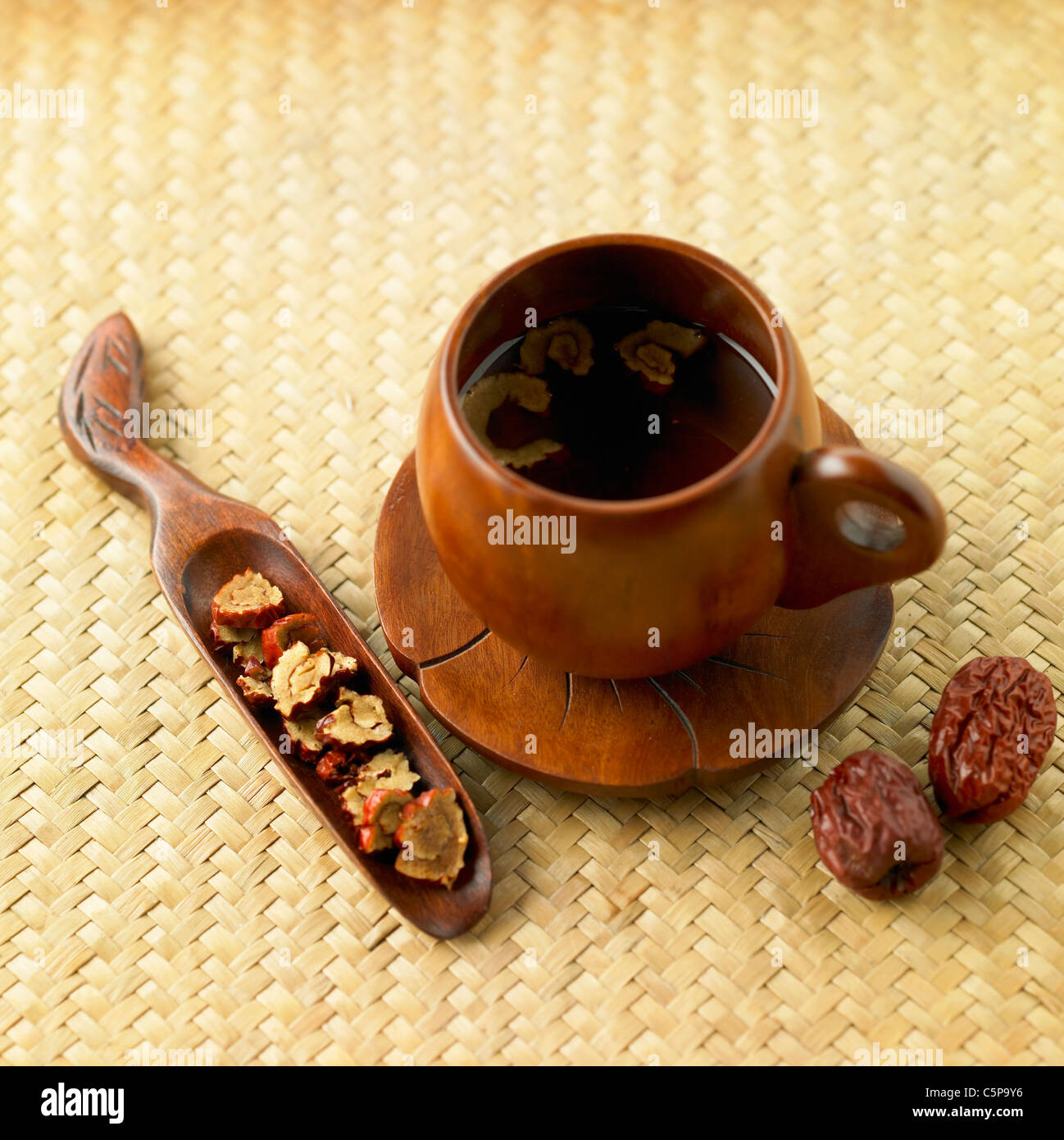 Dried jujube and jujube tea Stock Photo Alamy