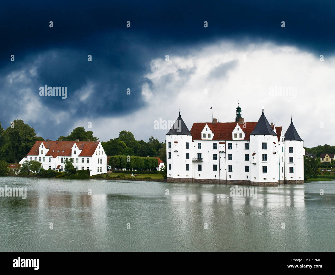 Glücksburg castle, administrative district Schleswig-Flensburg, Schleswig-Holstein, Germany, Europe Stock Photo