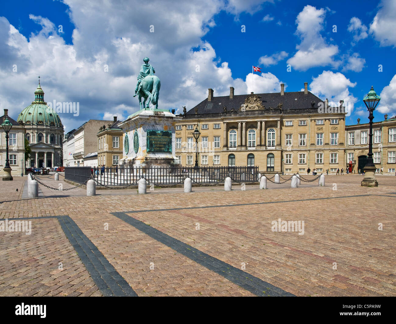 Schloss Amalienborg, Kopenhagen | Amalienborg Palace, Copenhagen Stock Photo