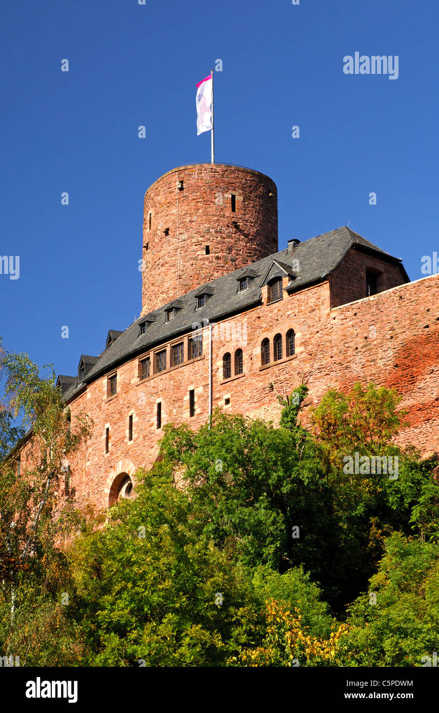 Castle Hengebach, headquarters of the International Art Academy Heimbach, Eifel, Rhineland-Palatinate, Germany Stock Photo