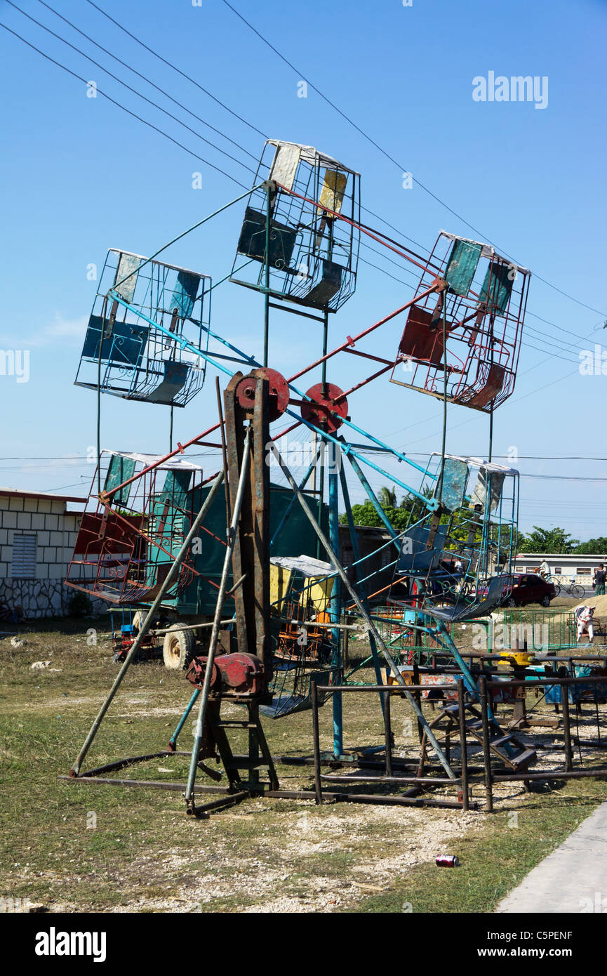 Makeshift ferris wheel, Playa Giron, Cuba 2011 Stock Photo