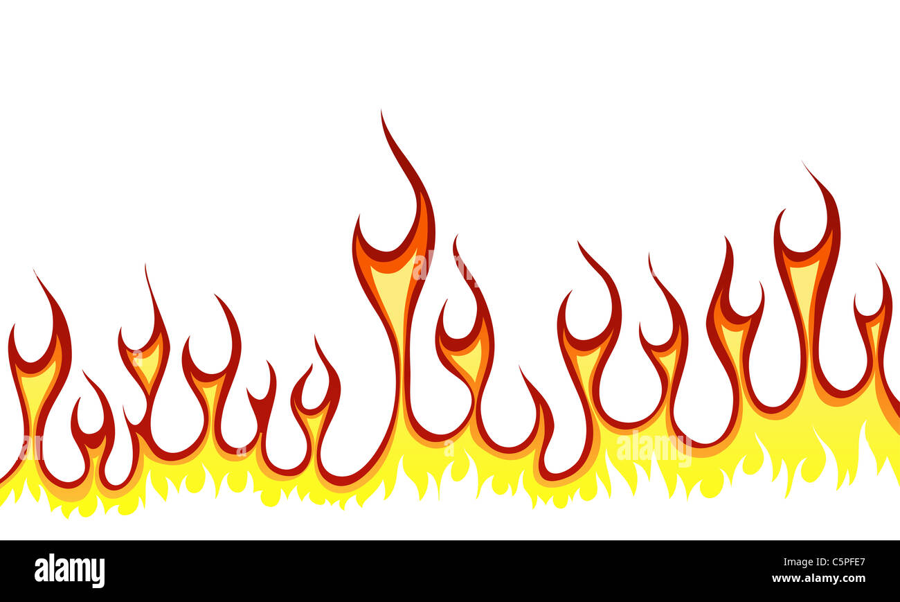 Inferno fire vector background for design use Stock Photo - Alamy