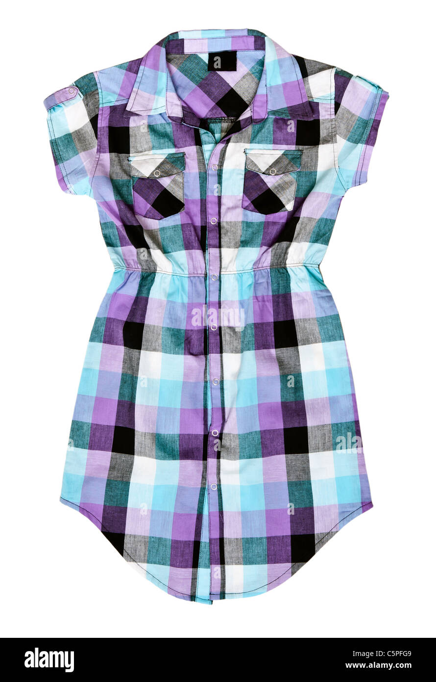 Blue Gray Plaid Shirt main image 1