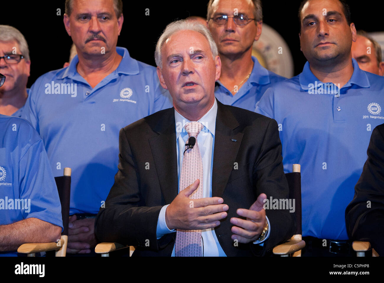 Ford Motor Company Executive Vice President John Fleming Stock Photo