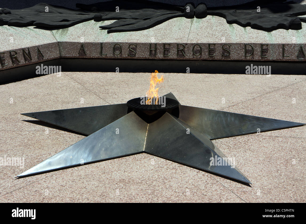 The Eternal Flame outside the Museum of the Revolution, Havana, Cuba Stock Photo