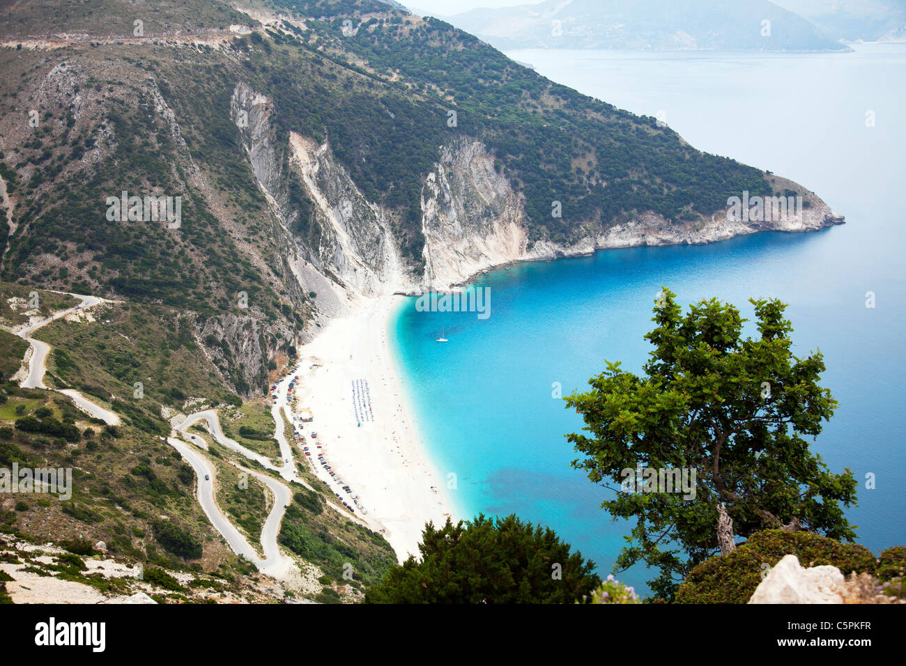 myrtos bay, beach, Kefalonia, Greek island, Greece, Europe famous for Captain  Corelli's Mandolin Stock Photo - Alamy