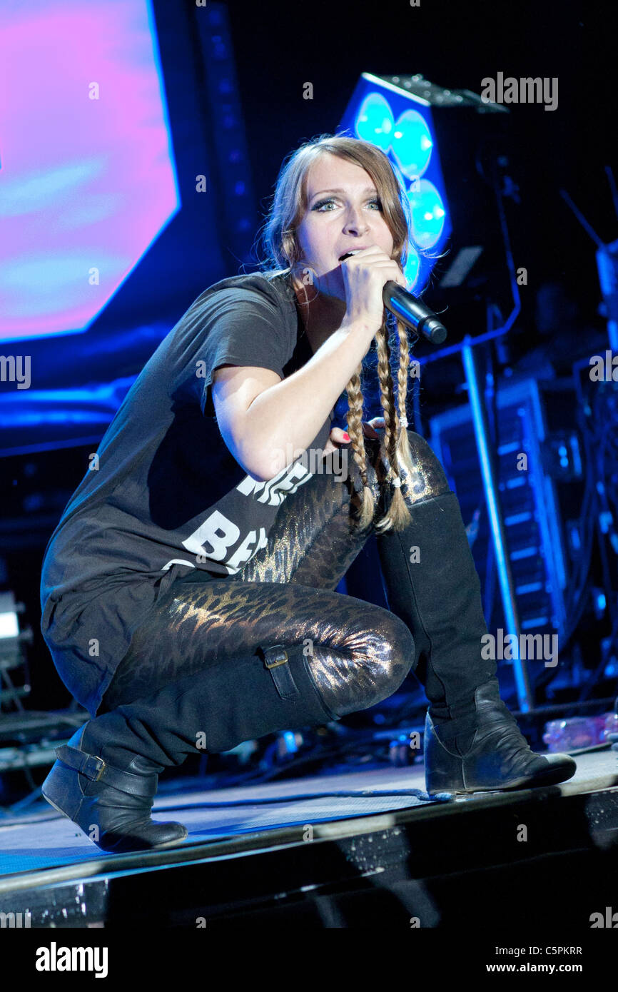 Guano Apes perform at The Hegyalja Festival 2011 in Hungary, Tokaj,  13.July.2011 Stock Photo