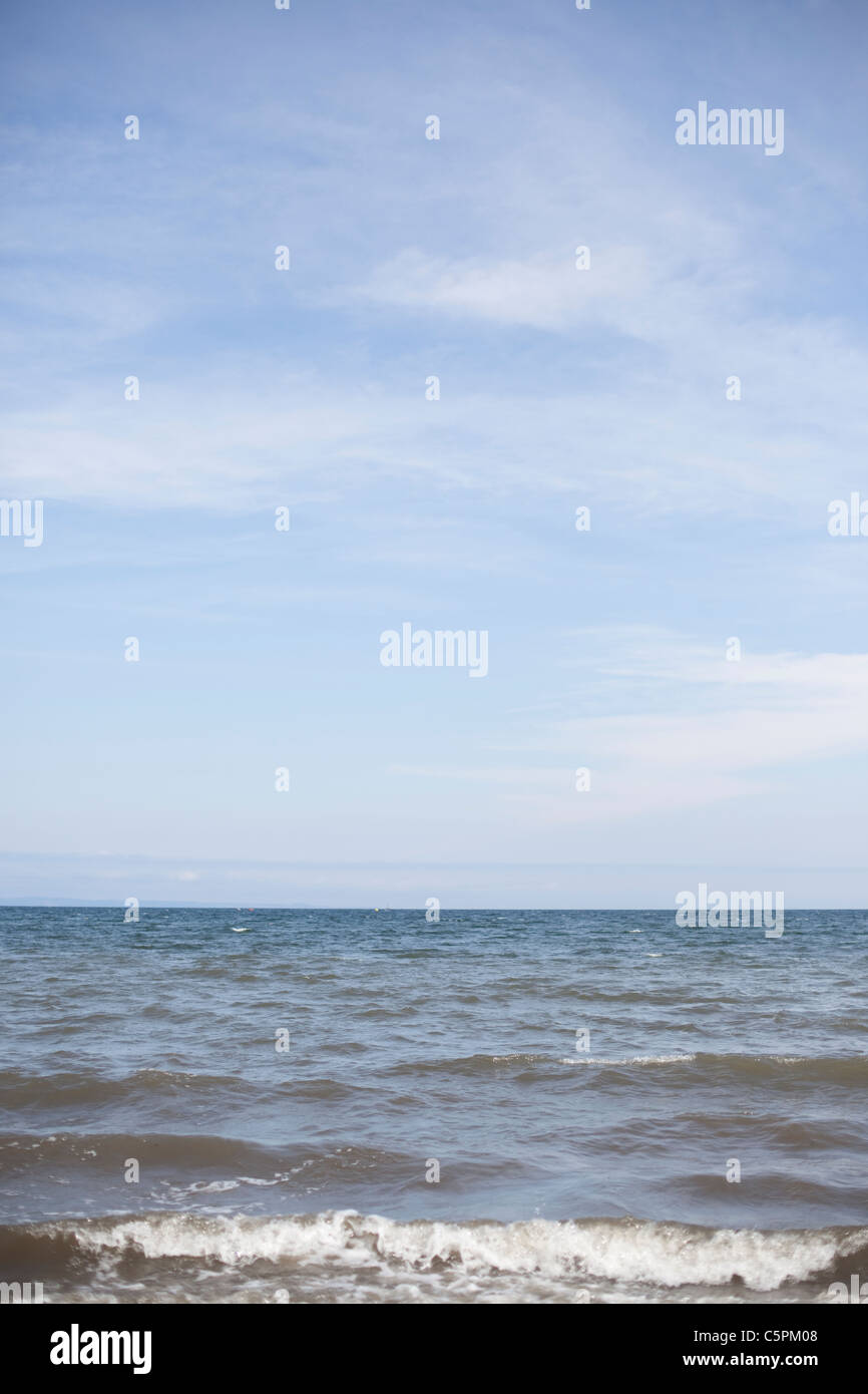Sea and sky at Portobello beach, Edinburgh, Scotland Stock Photo Alamy