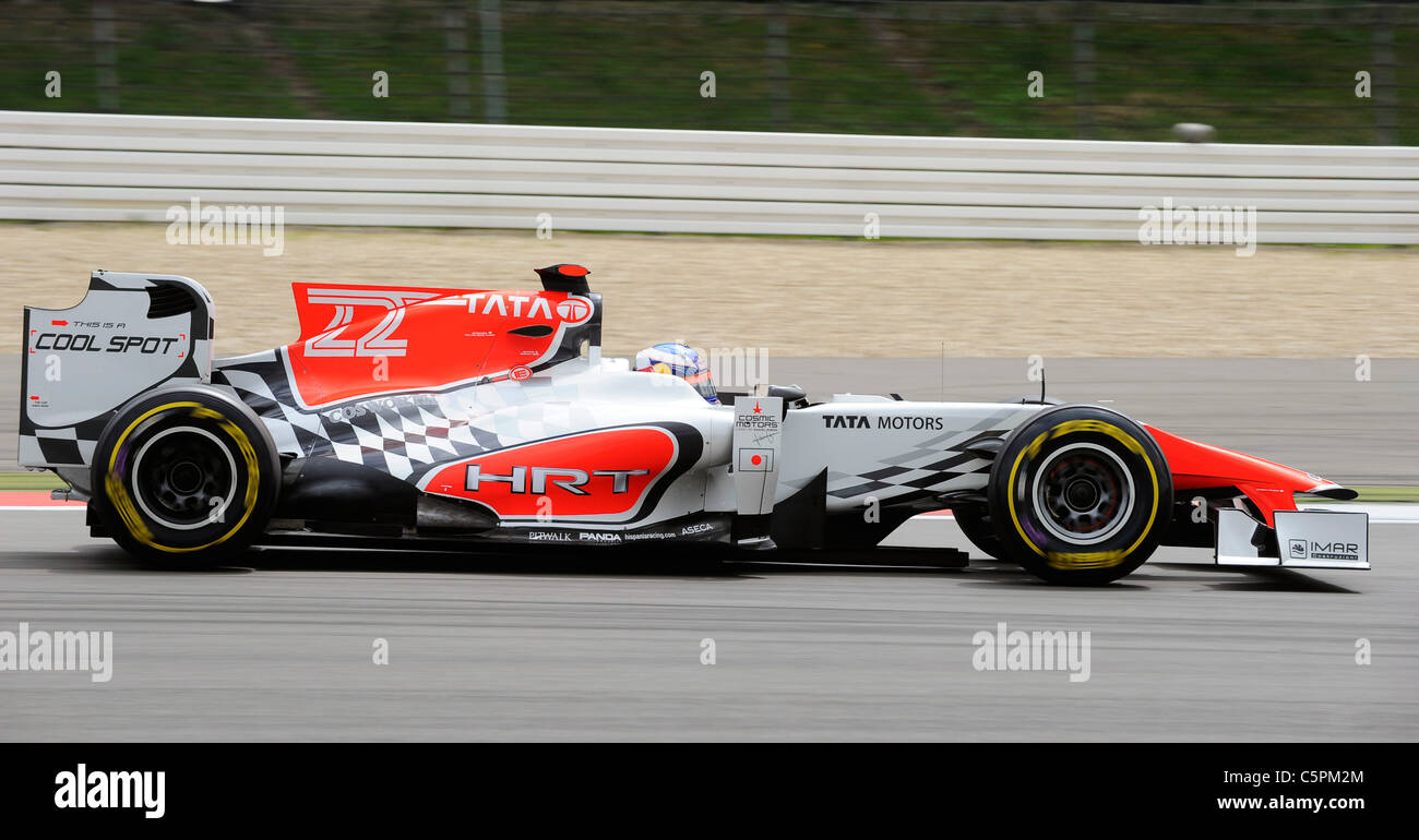 Daniel Ricciardo (AUS), HRT during the German Formula One Grand Prix at Nuerburgring Stock Photo