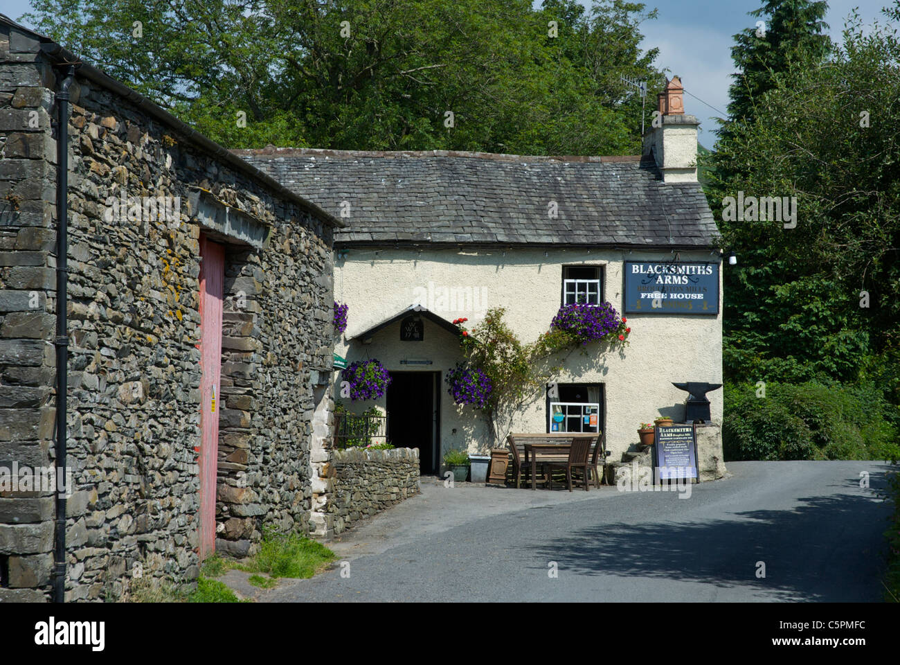 Blacksmiths Arms, a characterful pub in the village of Broughton Mills
