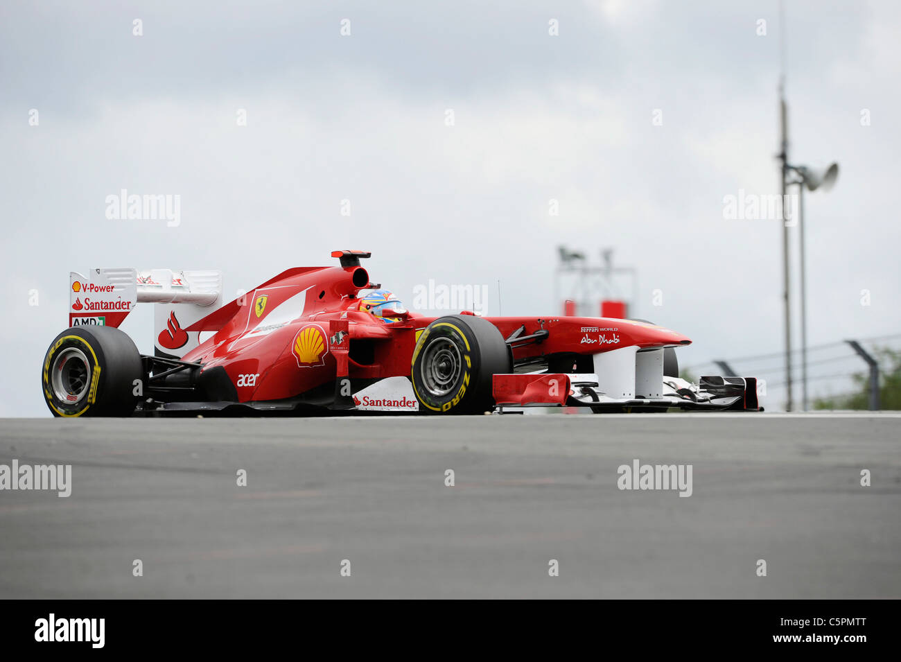 Fernando Alonso (ESP), Ferrari during the German Formula One Grand Prix at Nuerburgring Stock Photo