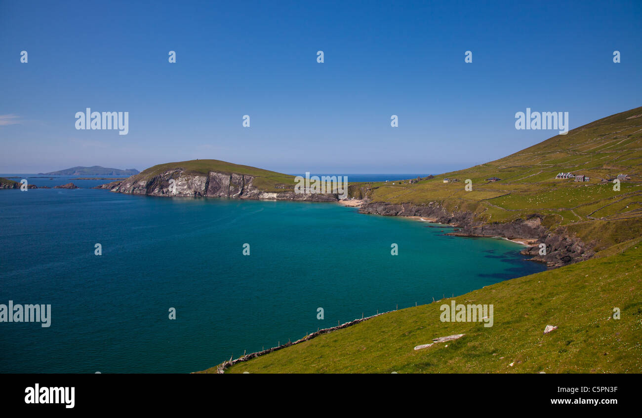 Dunmore head and beach in Coumeenoole Bay, Dingle Peninsula, Ireland. Stock Photo