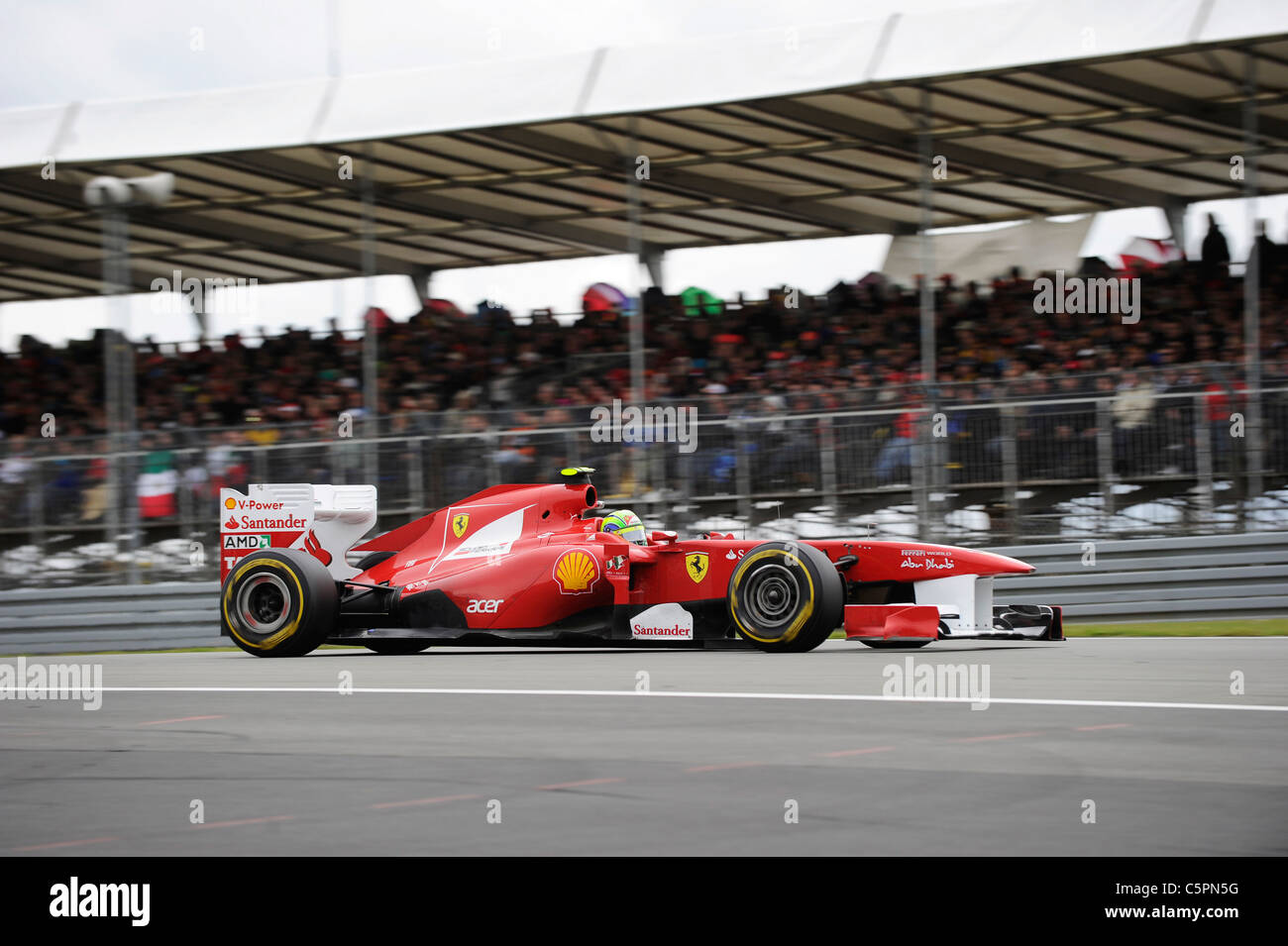 Felipe Massa (BRA), Ferrari during the German Formula One Grand Prix at Nuerburgring Stock Photo