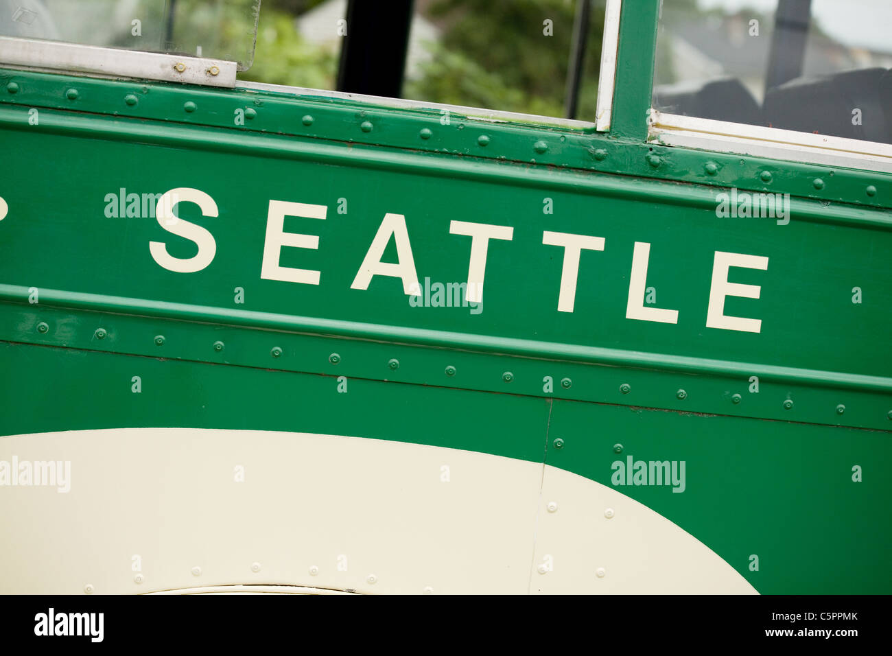 old bus close up shot Stock Photo - Alamy