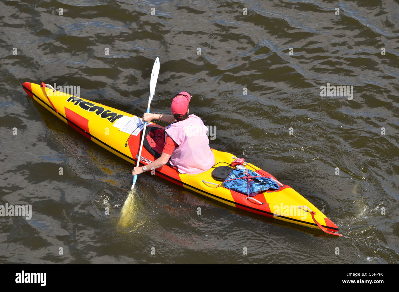 Swimmer in Triathlon Stock Photo Alamy