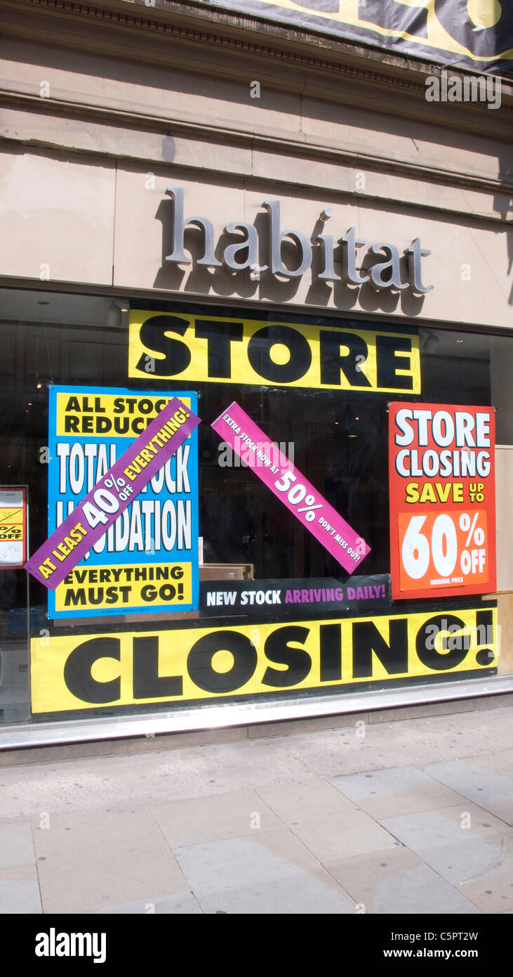 Habitat shop closing down in hi res stock photography and images