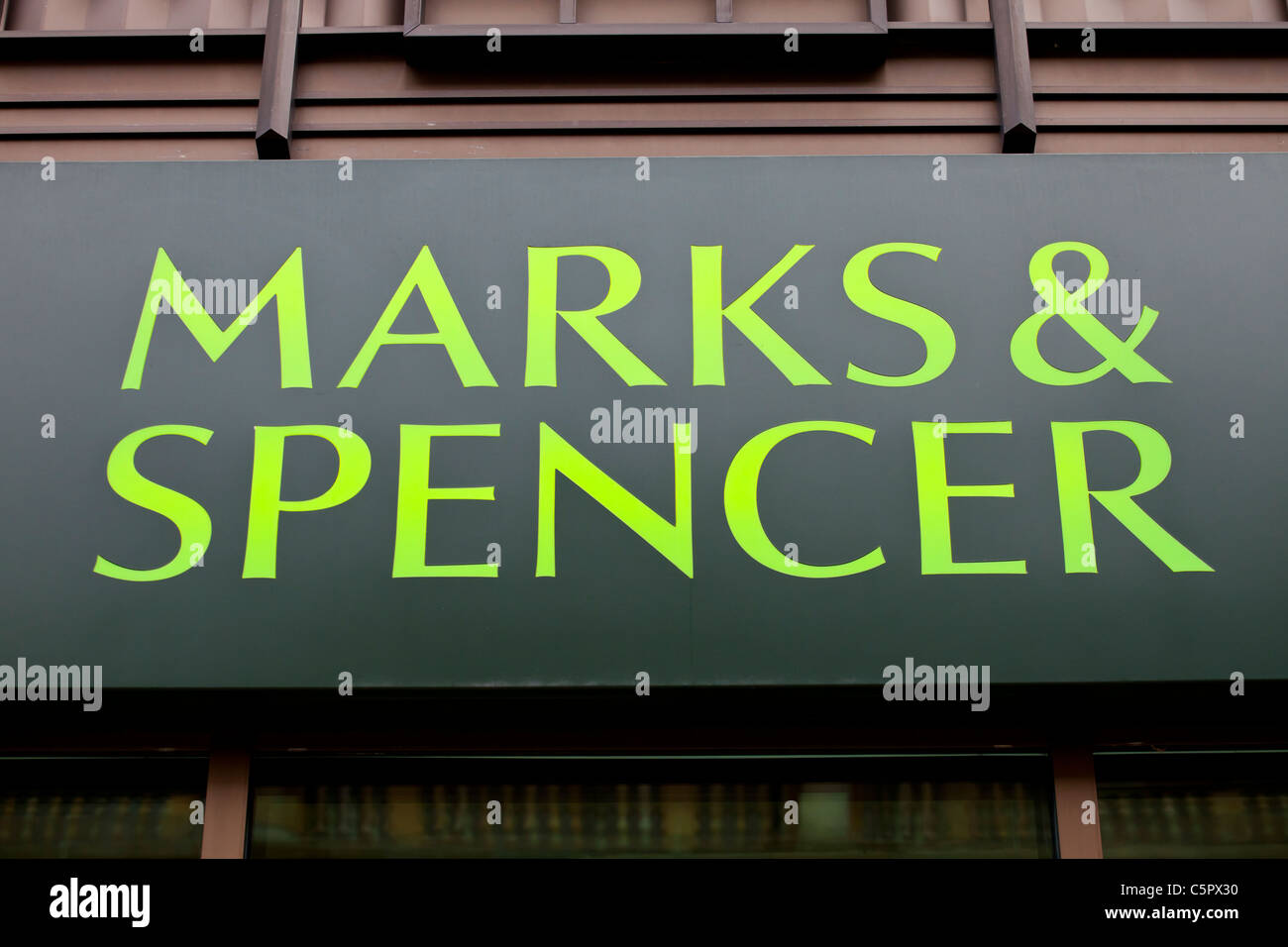 Marks & Spencer Store Fascia Stock Photo
