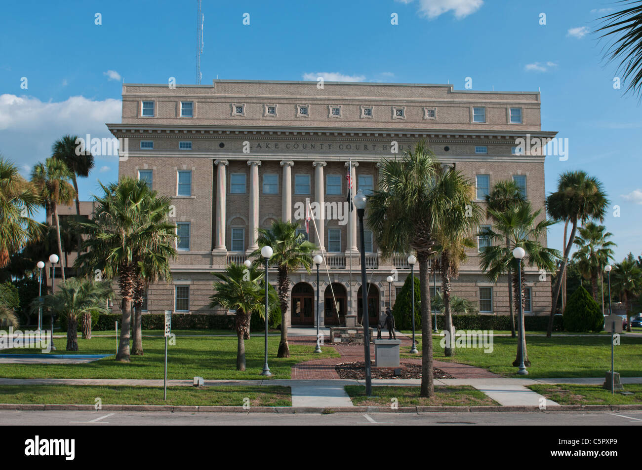 Lake County Court House located in Tavares, Florida USA Stock Photo