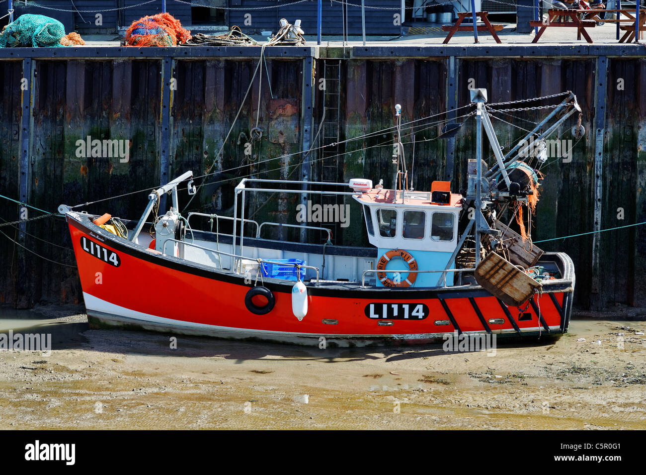 Fishing Boats Whitstable Harbour Stock Photo Alamy