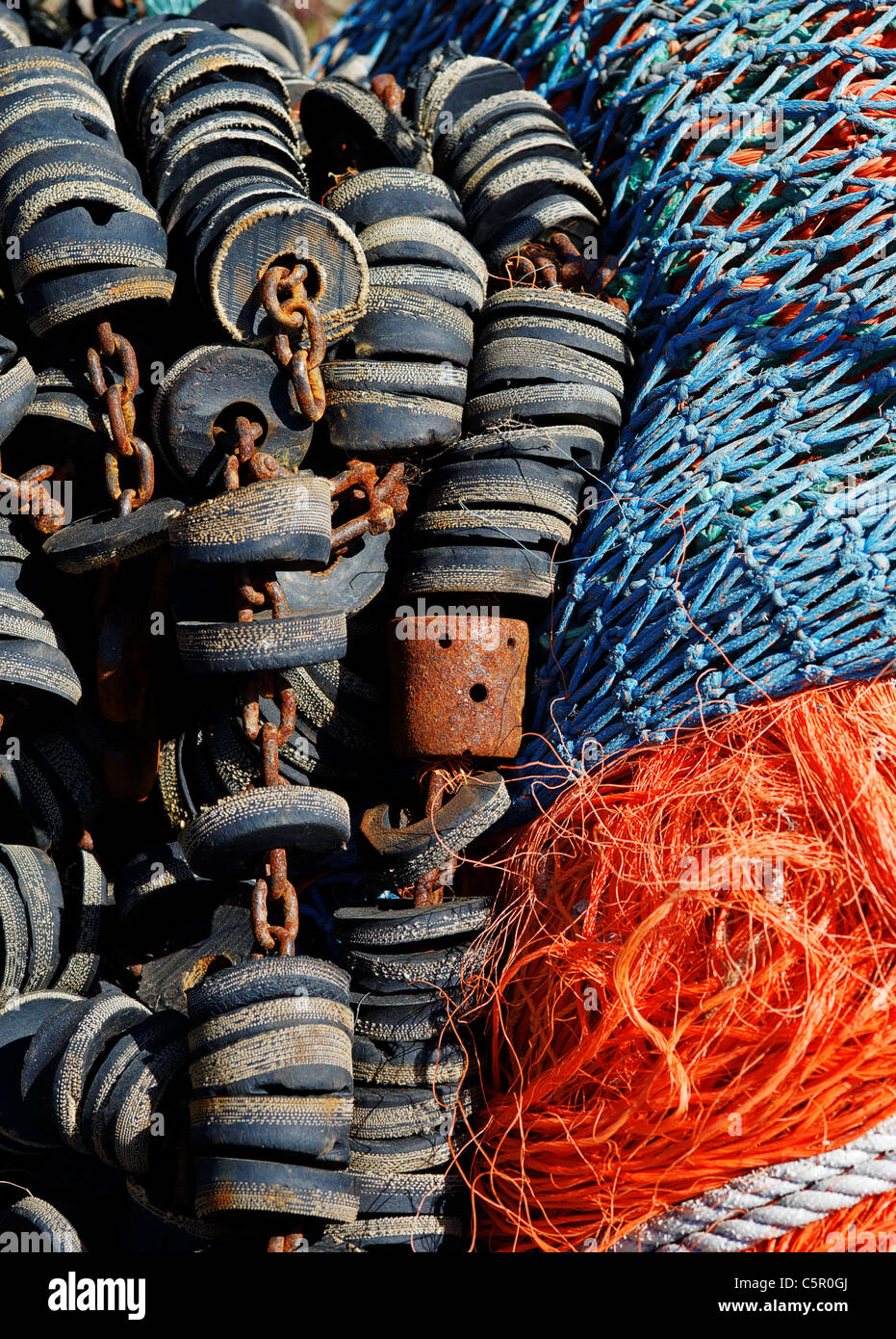 Fishing nets and floats hi-res stock photography and images - Alamy