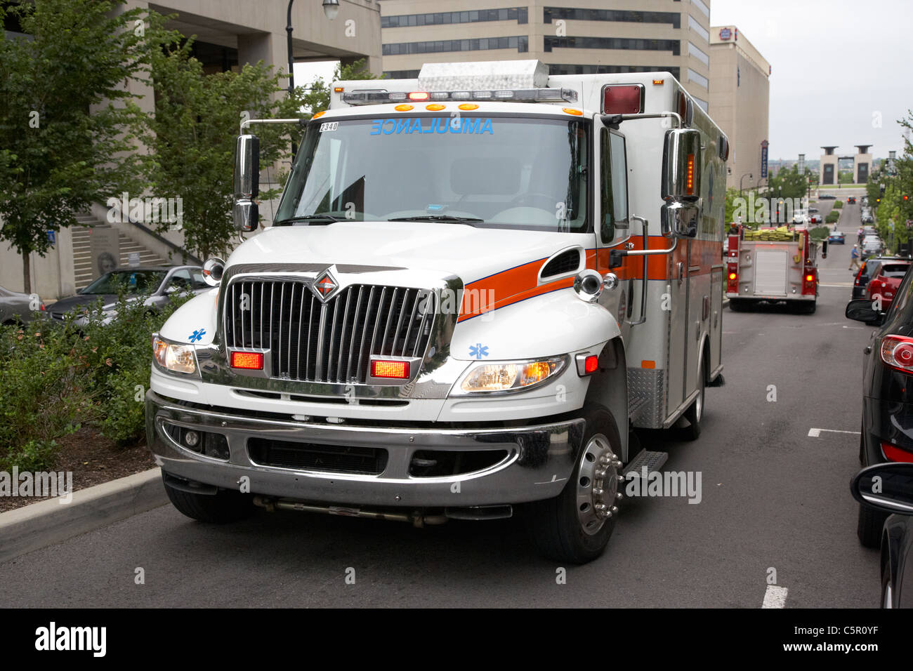 Nashville fire department ems ambulance Tennessee USA Stock Photo Alamy