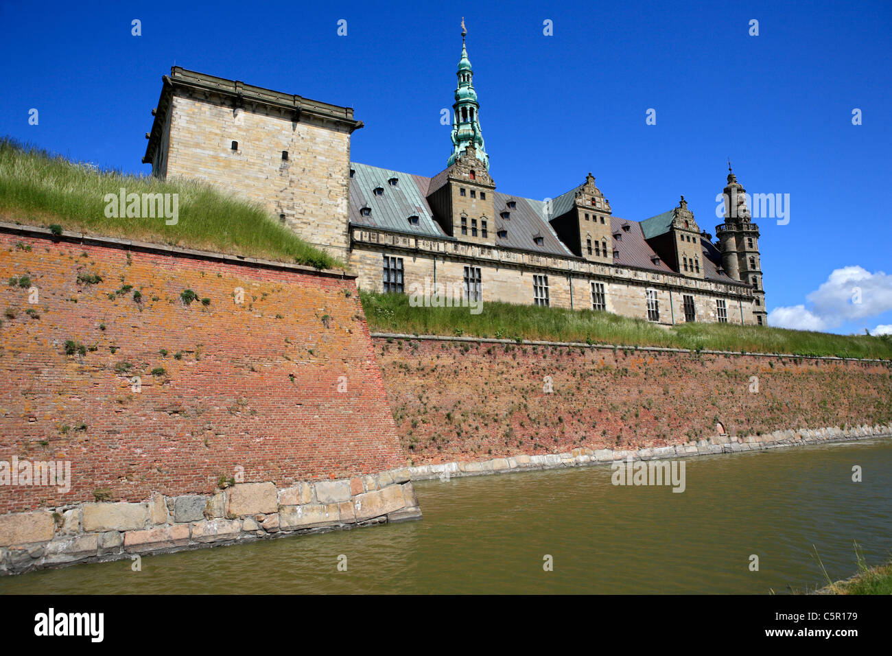 Kronborg palace (Hamlets Elsinore Castle), 1574-1585, Helsingor, Zealand, Denmark Stock Photo