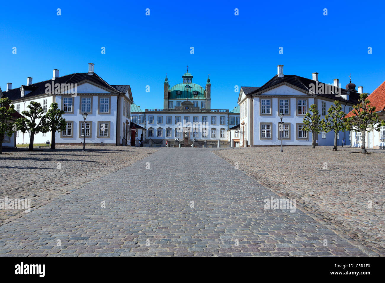 Fredensborg palace and park (1720-1726, architect Johan Cornelius Krieger), near Copenhagen, Denmark Stock Photo