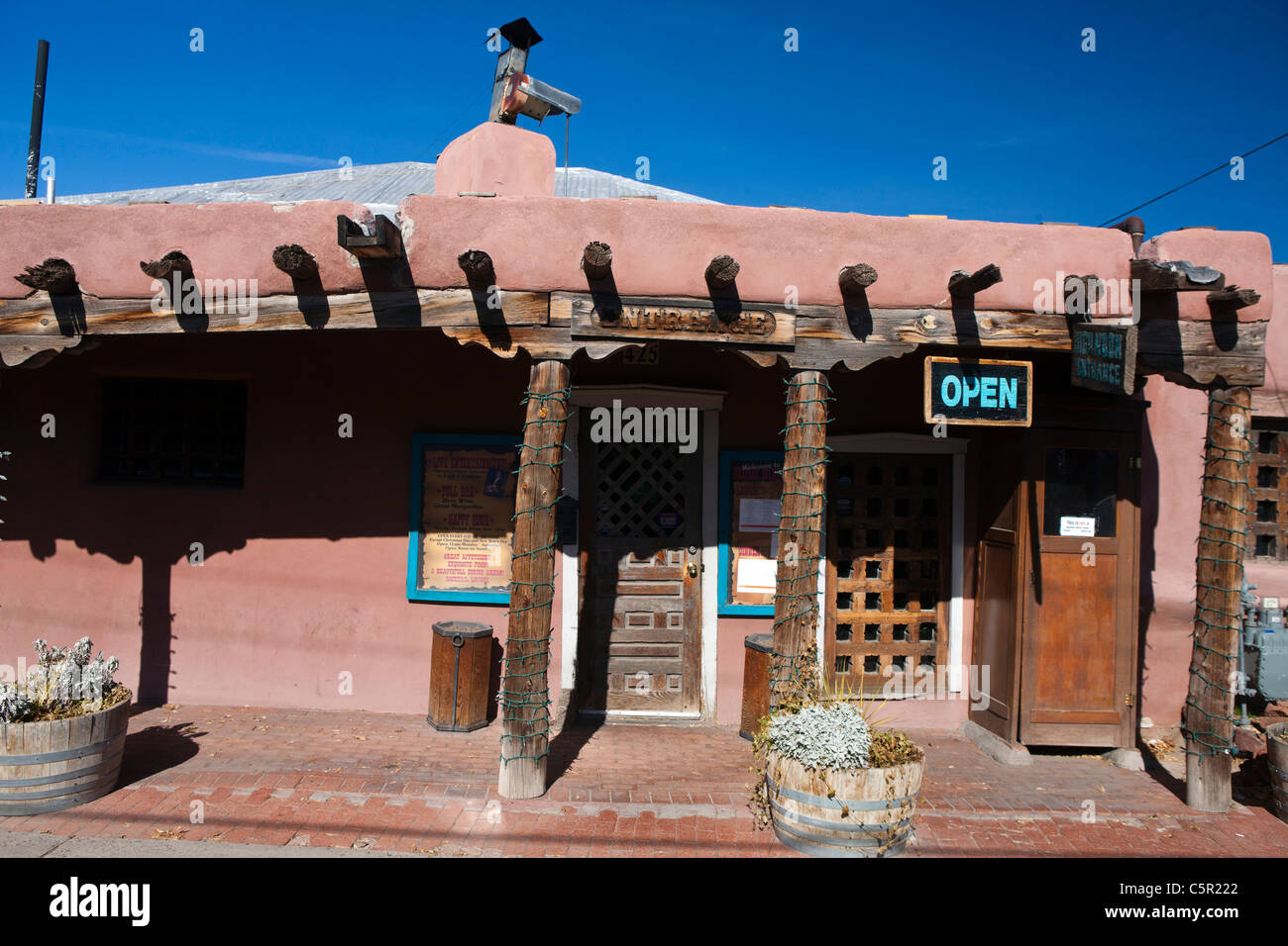 Exterior of High Noon Restaurant and Saloon, Albuquerque, New Mexico, United States of America Stock Photo