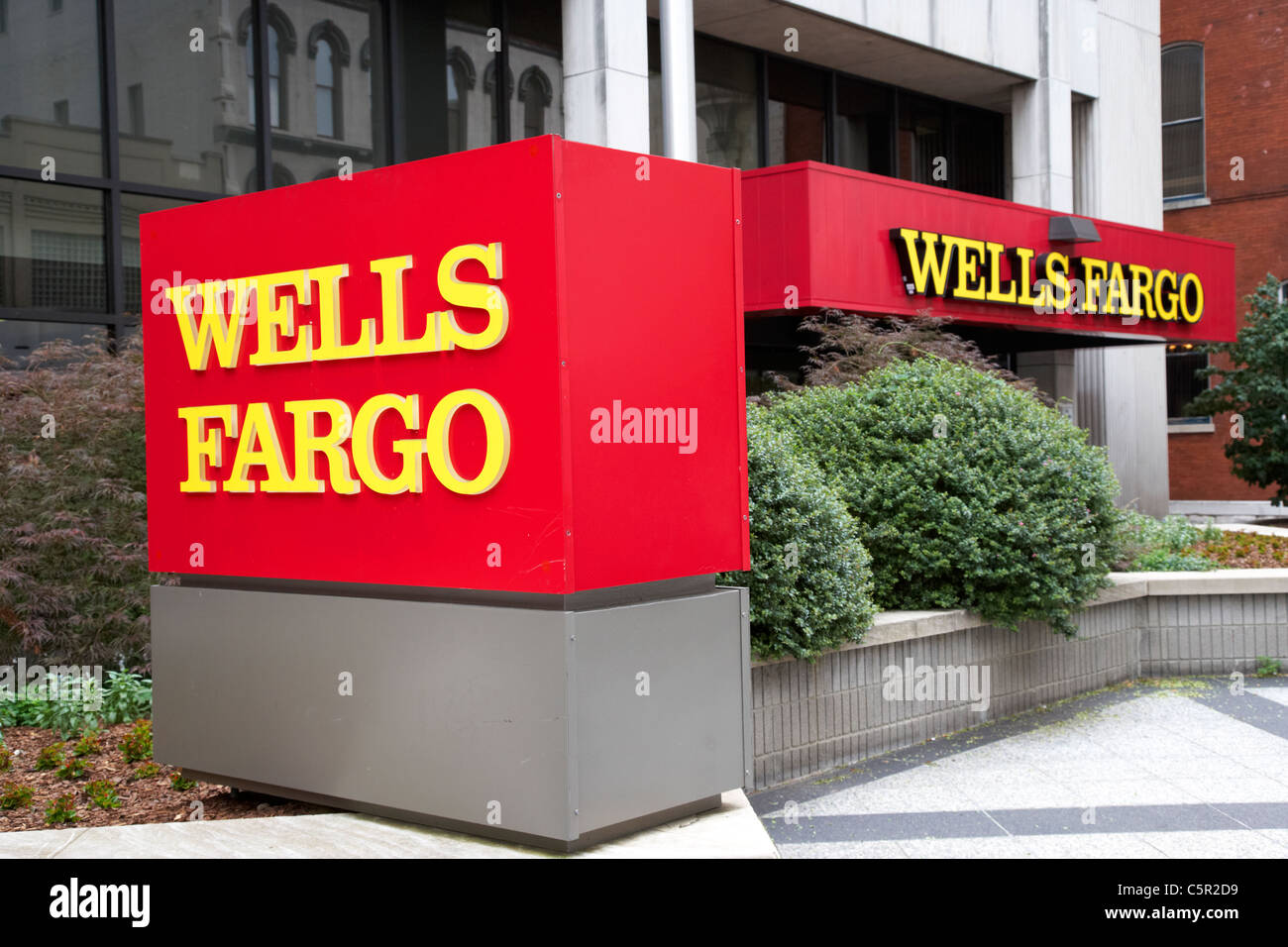 wells fargo offices in downtown Nashville Tennessee USA Stock Photo