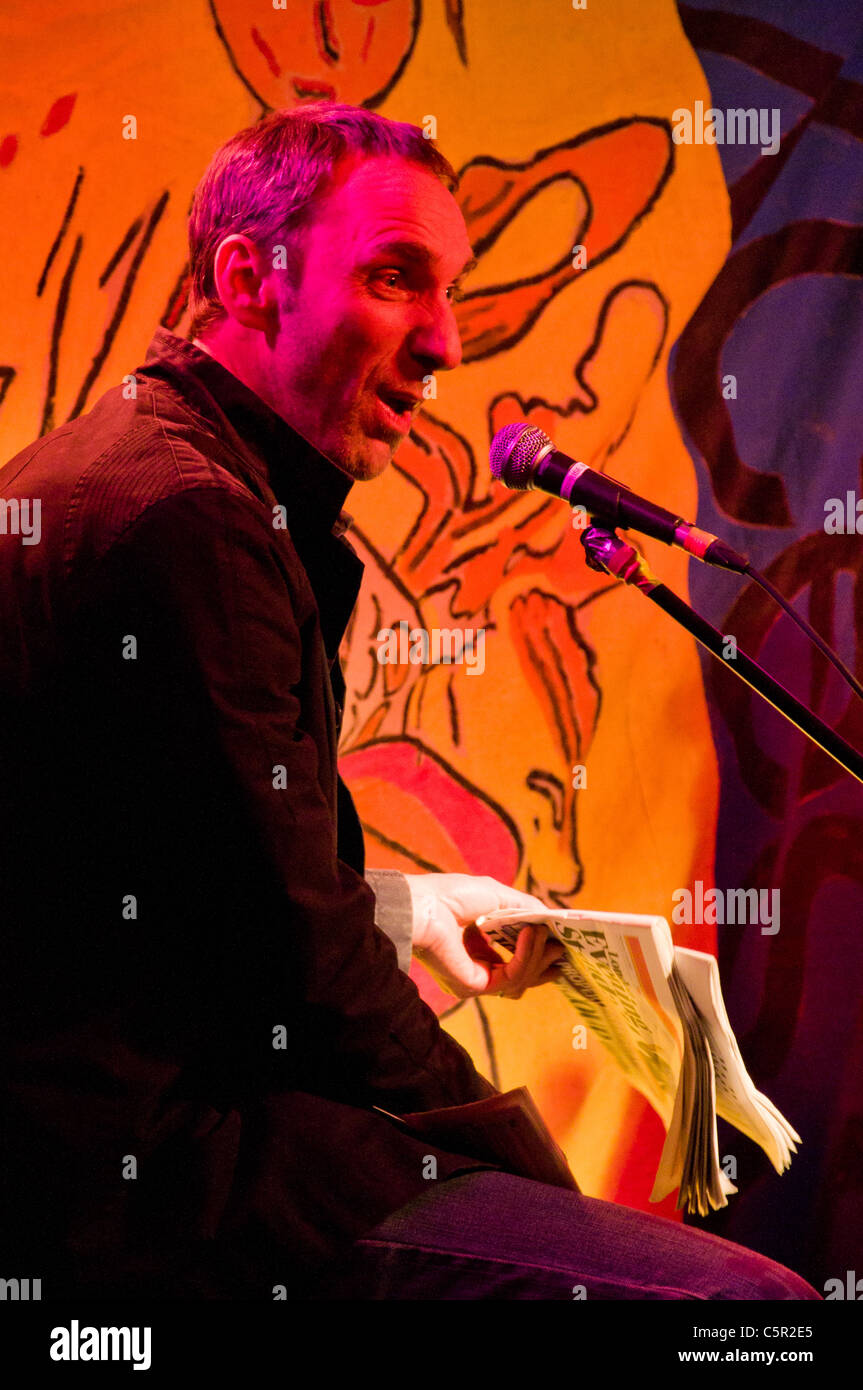 Will Self performing at Express Excess, Camden, London Stock Photo