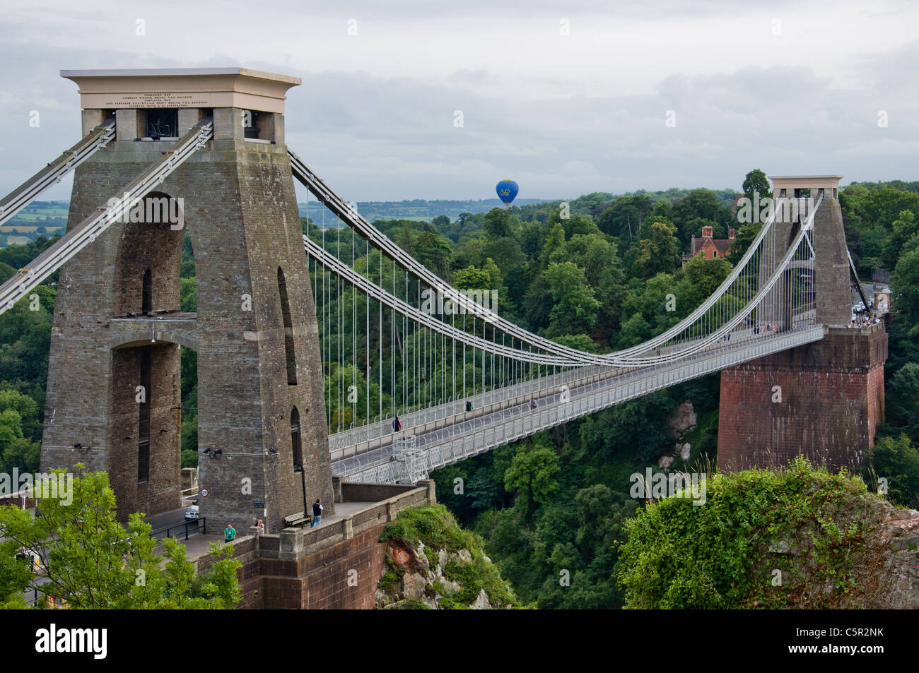 Clifton Suspension Bridge built by Brunel in Bristol, England Stock