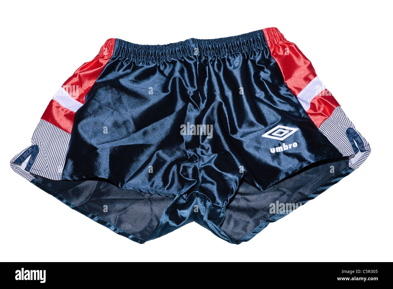 A pair of Umbro nylon football sportswear shorts dating from approximately  early 1990's Stock Photo - Alamy