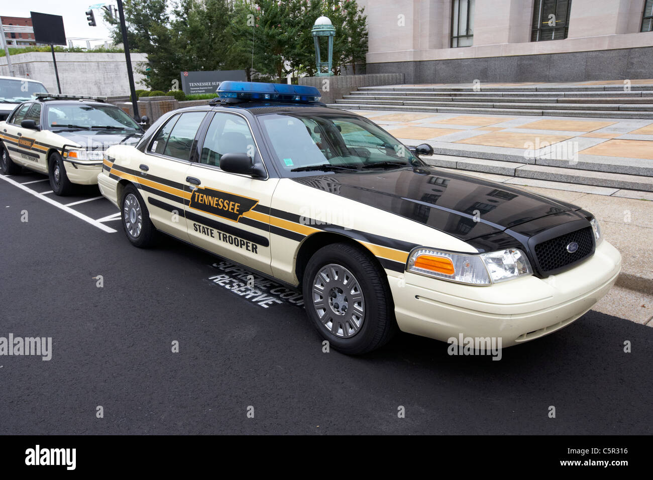 Tennessee state trooper patrol car Nashville Tennessee USA Stock Photo