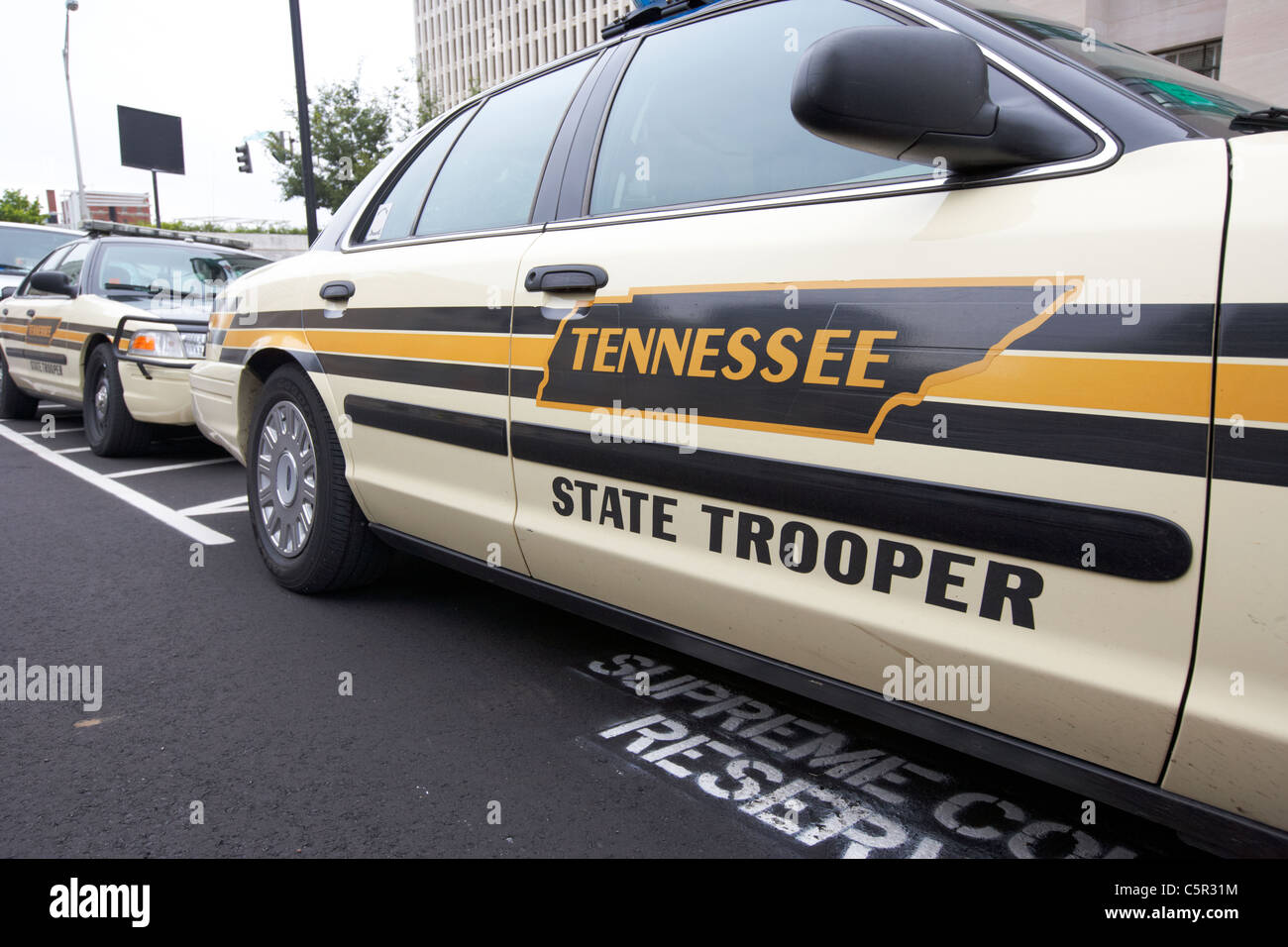 Tennessee state trooper patrol car Nashville Tennessee USA Stock Photo