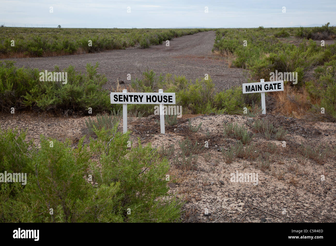 Site of World War II Topaz Internment Camp for Japanese-Americans Stock Photo