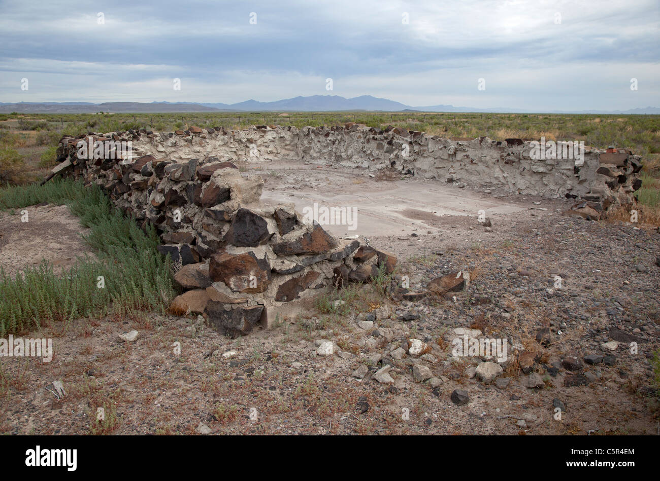 Site of World War II Topaz Internment Camp for Japanese-Americans Stock Photo