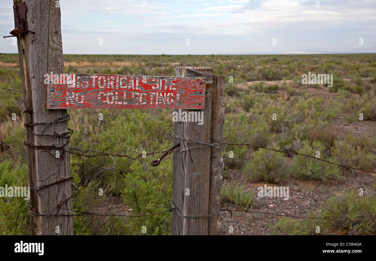 Site of World War II Topaz Internment Camp for Japanese-Americans Stock Photo