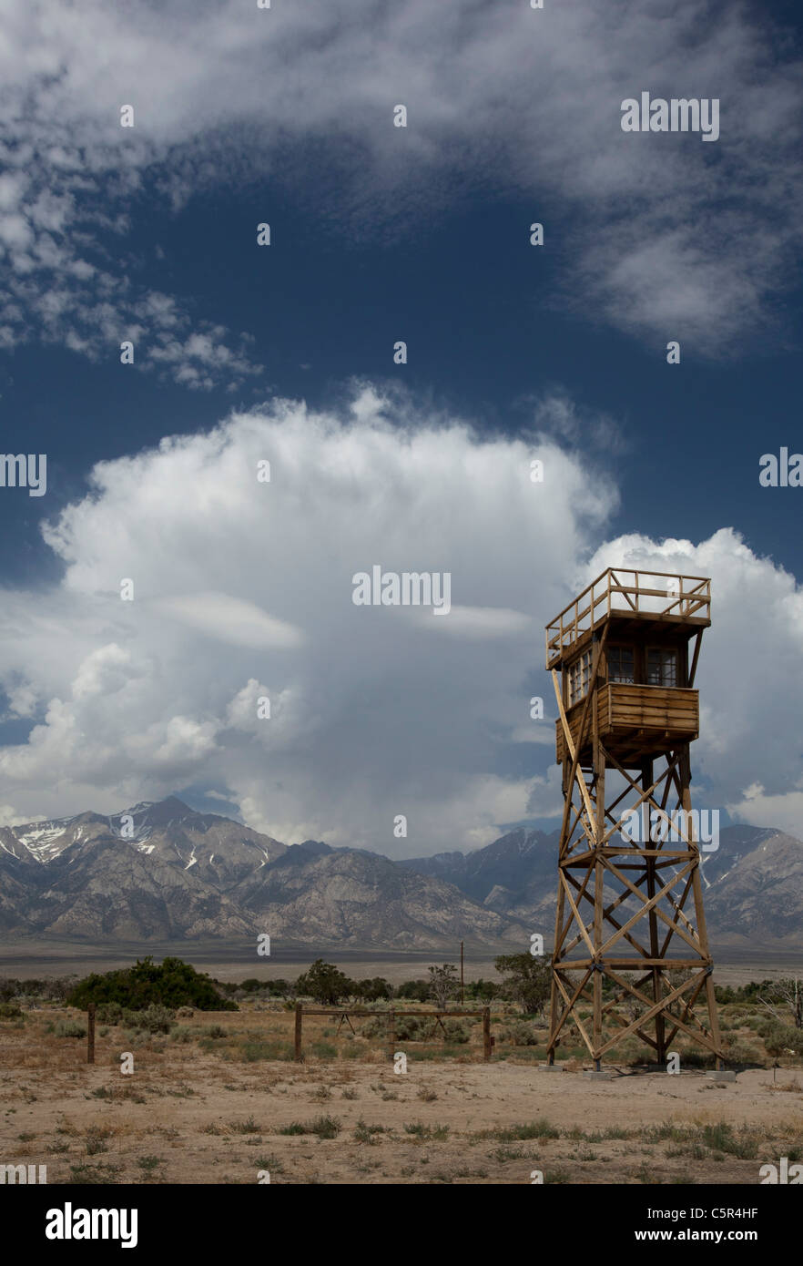 World War II Japanese Internment Camp Stock Photo