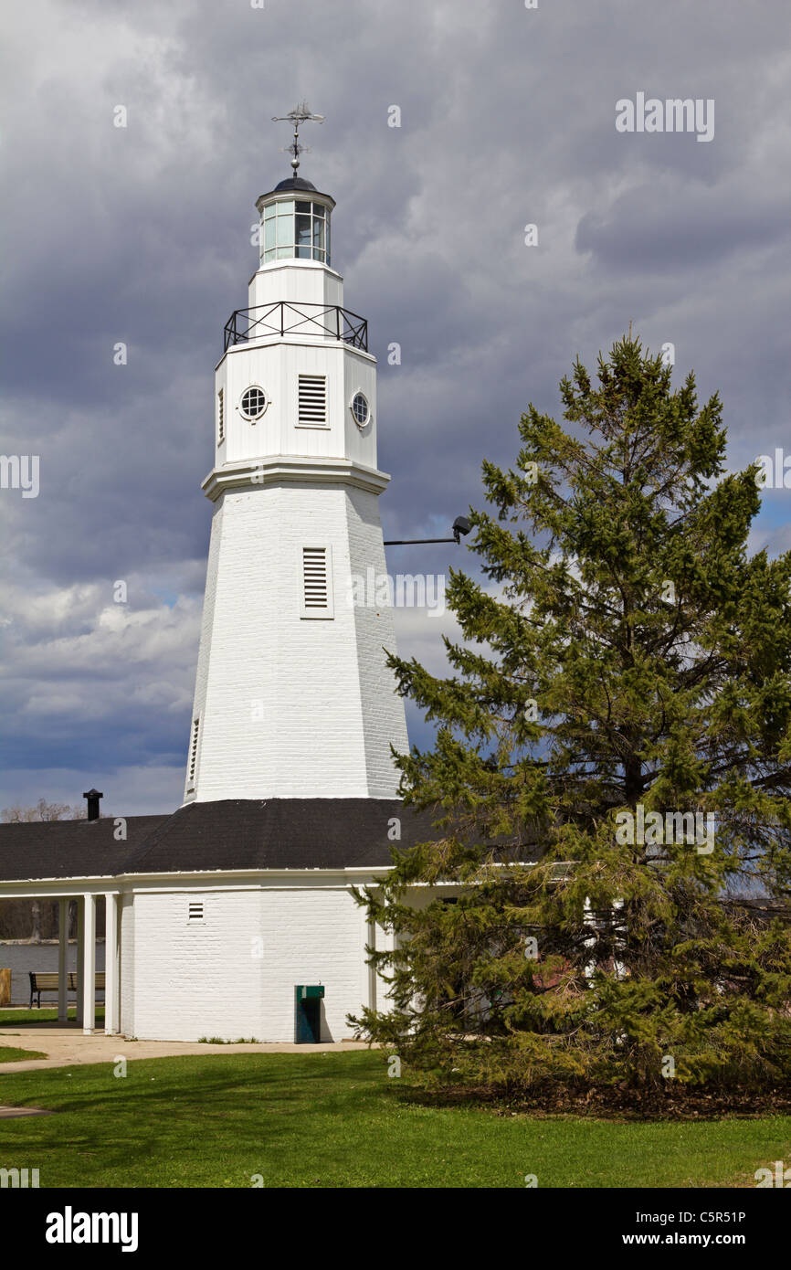 Neenah Lighthouse by Lake Winnebago in Wisconsin Stock Photo Alamy