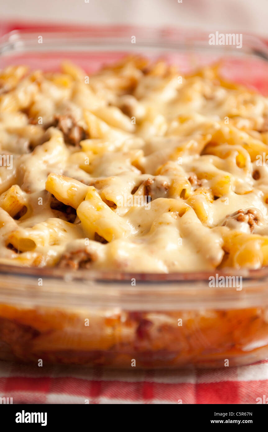 Traditional baked pasta in oven Stock Photo Alamy