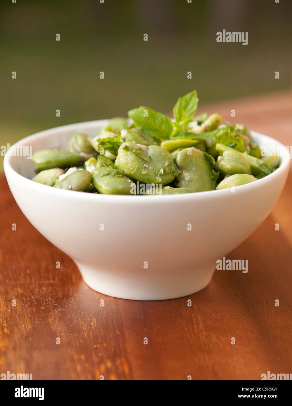 Tradition green boiled broad bean Stock Photo Alamy