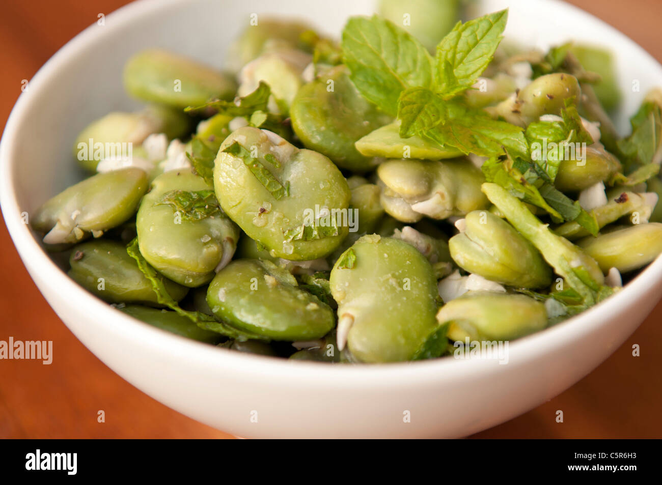 Tradition green boiled broad bean Stock Photo Alamy