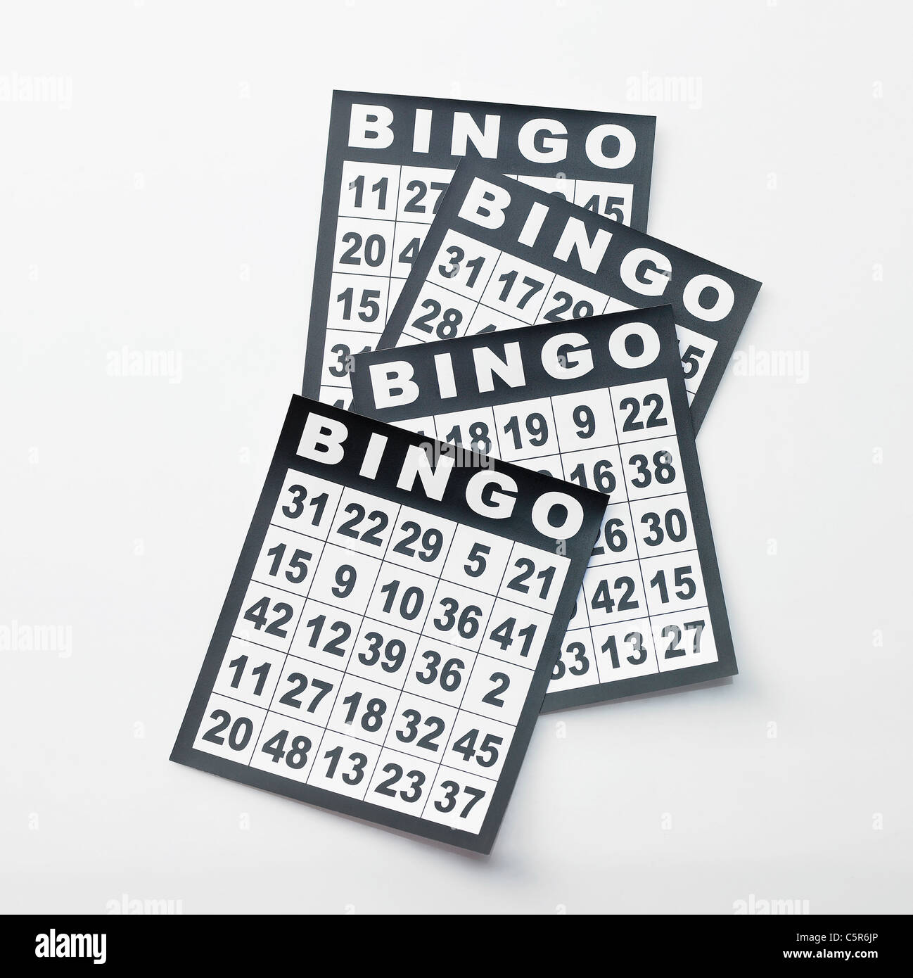 Bingo cards Stock Photo Alamy