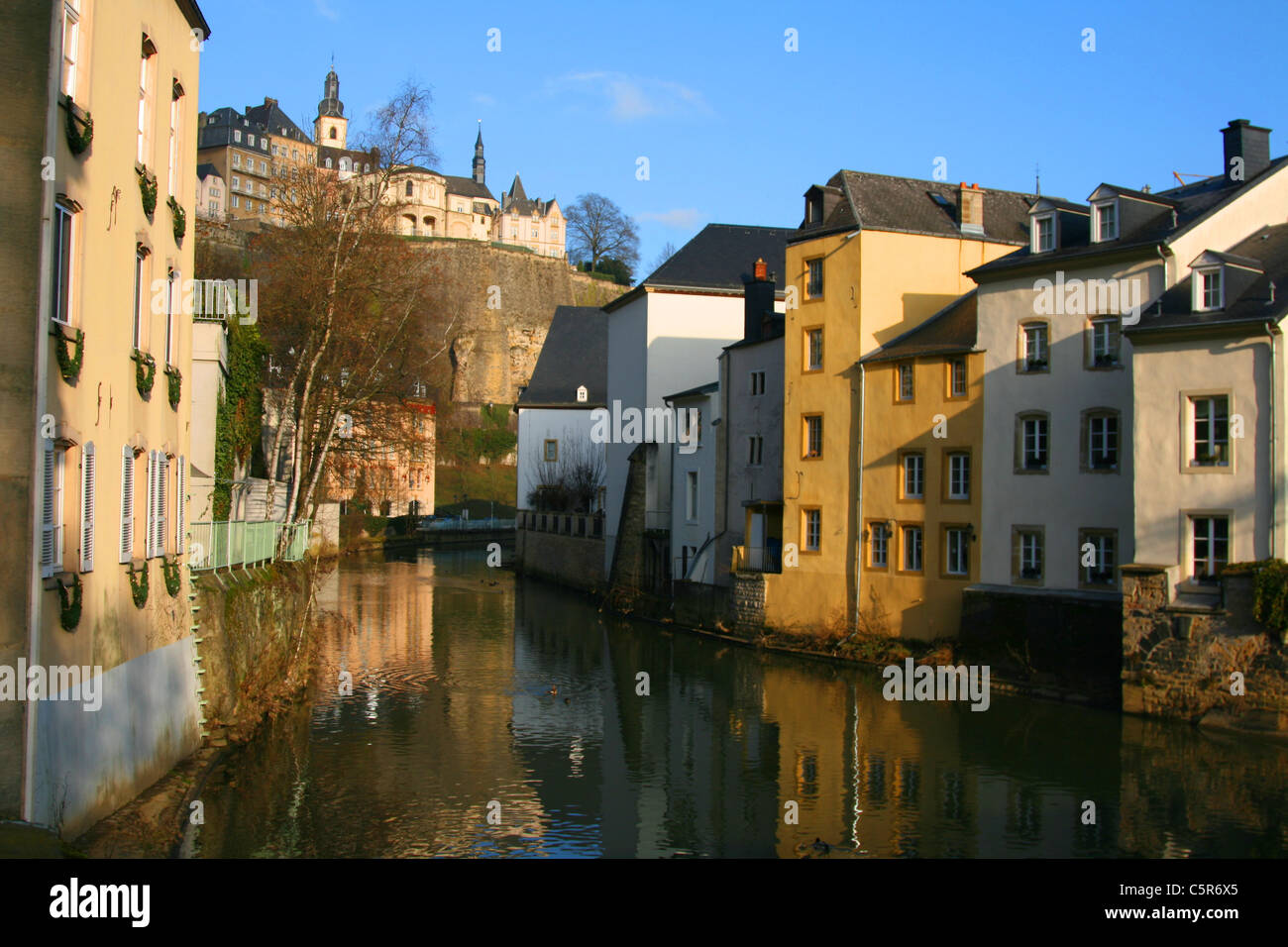 The old part of Luxembourg-City Stock Photo