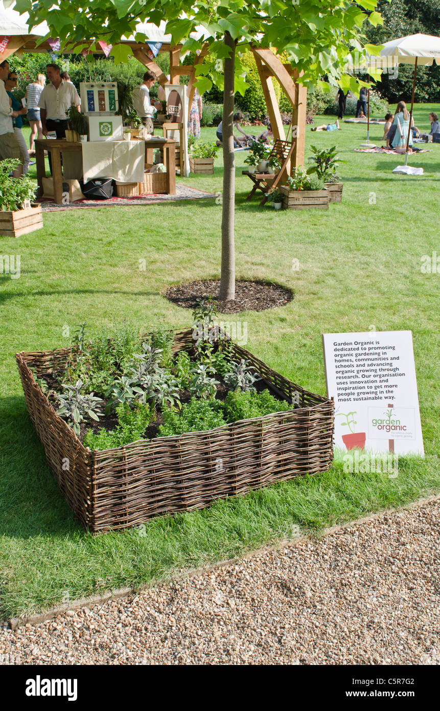 Lancaster House Garden organic display Stock Photo