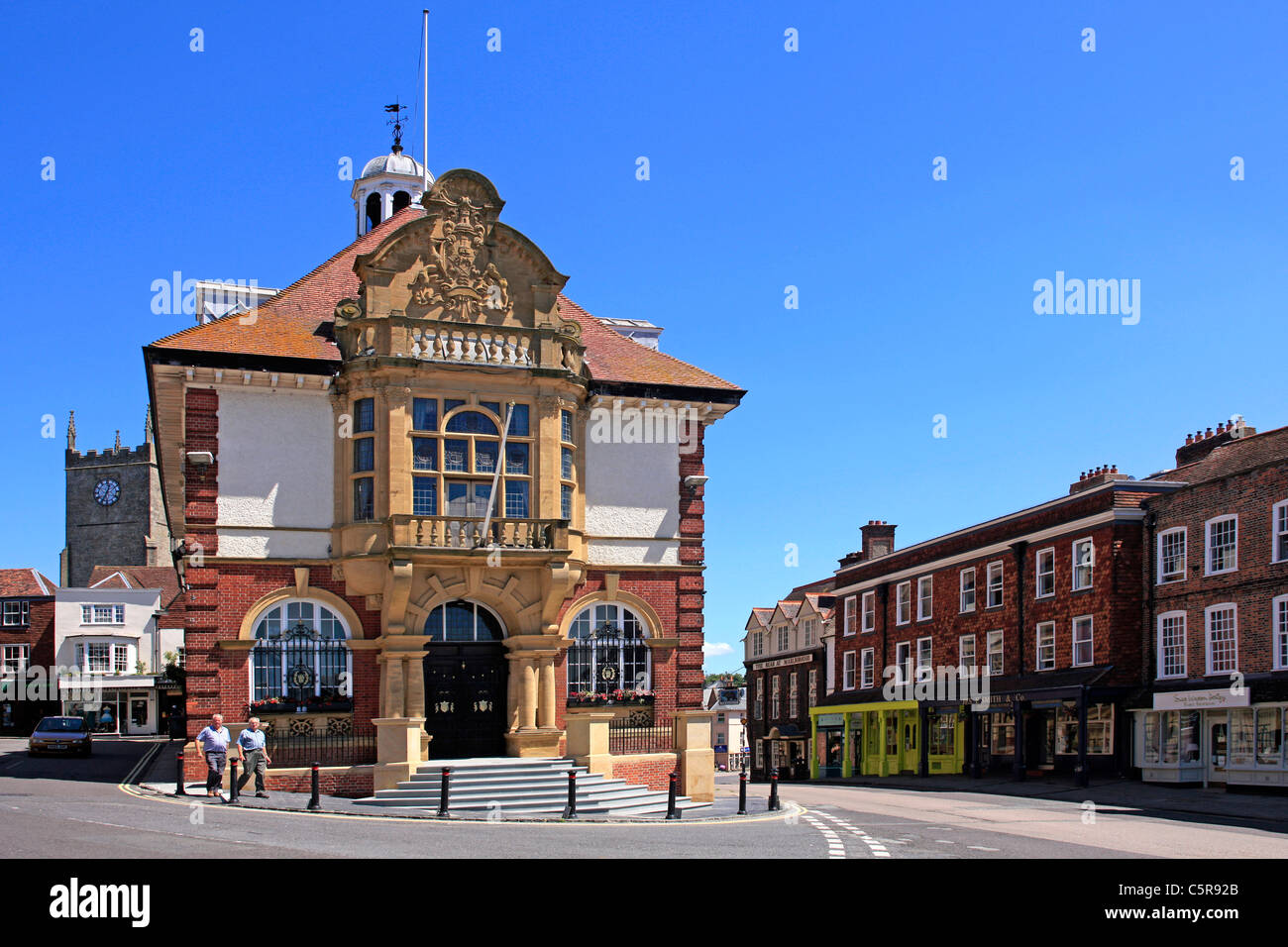 Marlborough Town Hall building Wiltshire Stock Photo Alamy