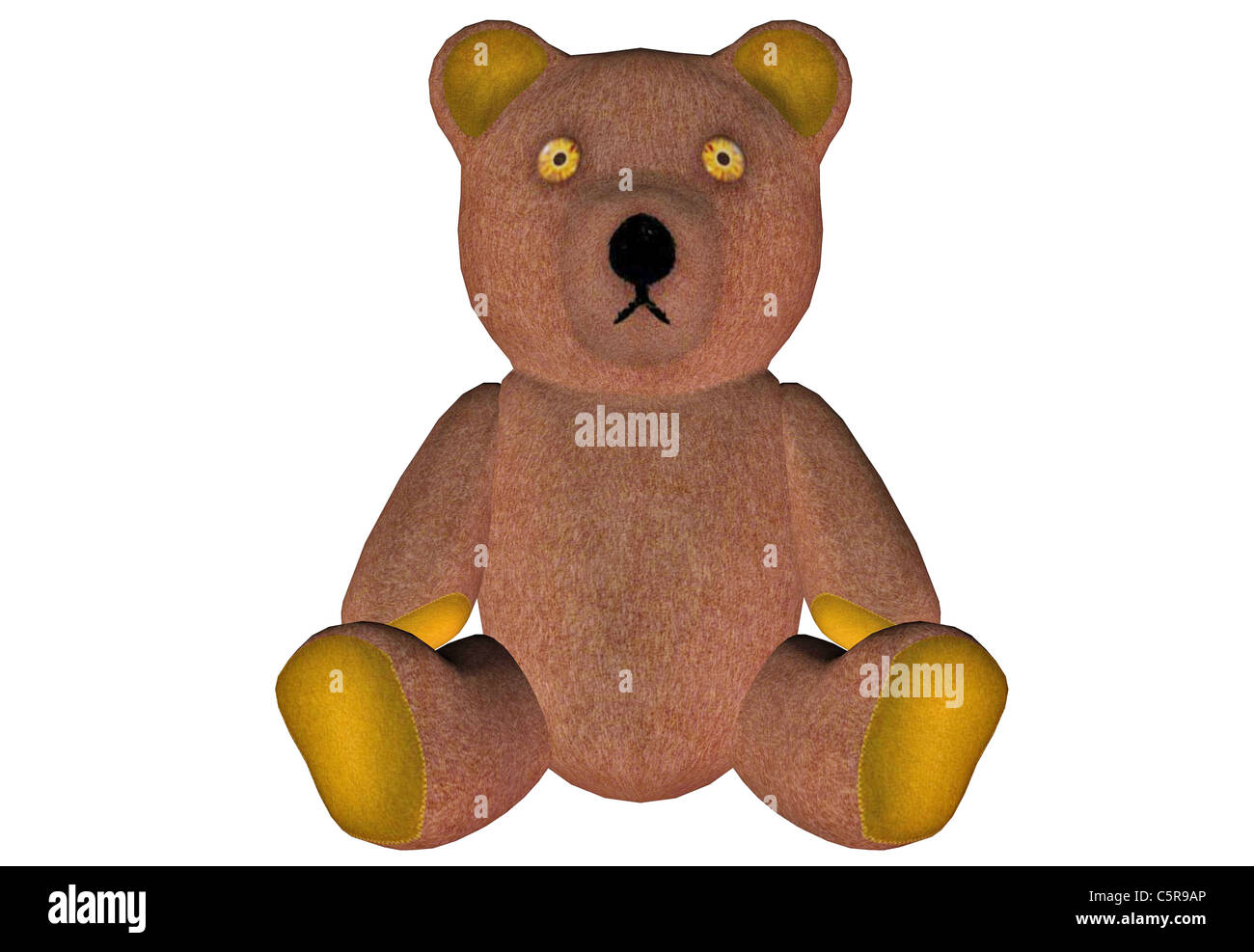 Illustration of a teddy bear isolated on a white background Stock Photo ...