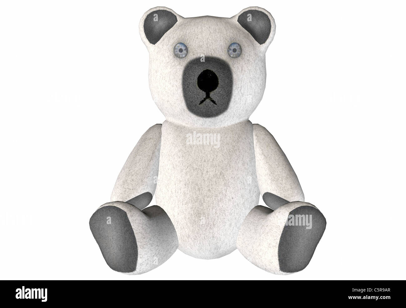 Illustration of a teddy bear isolated on a white background Stock Photo ...