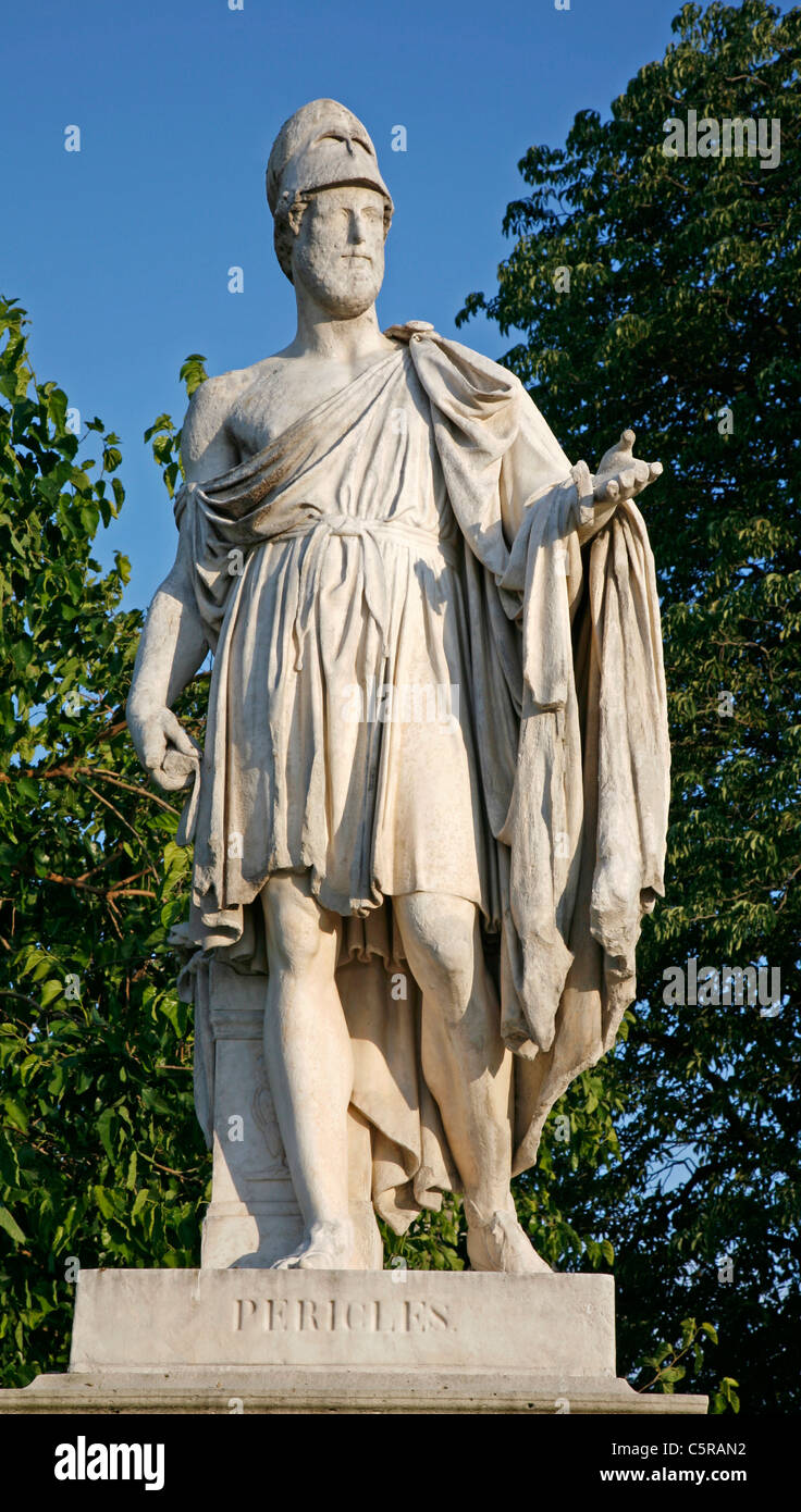Paris  - statue from Tuileries garden Stock Photo